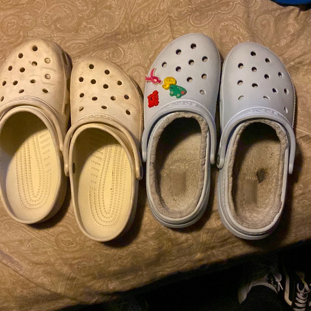 2 Pairs of crocs